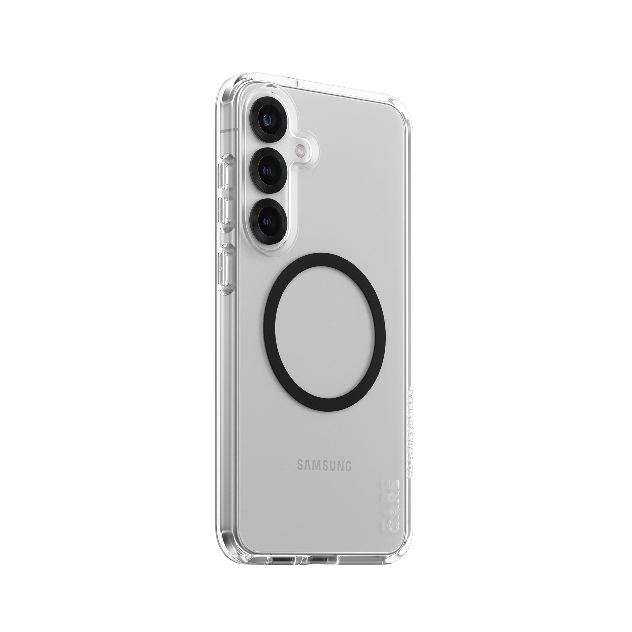 CARE by PanzerGlass® Flagship Case Transparent Urban Combat w. Black Qi Compatible Samsung Galaxy S25+